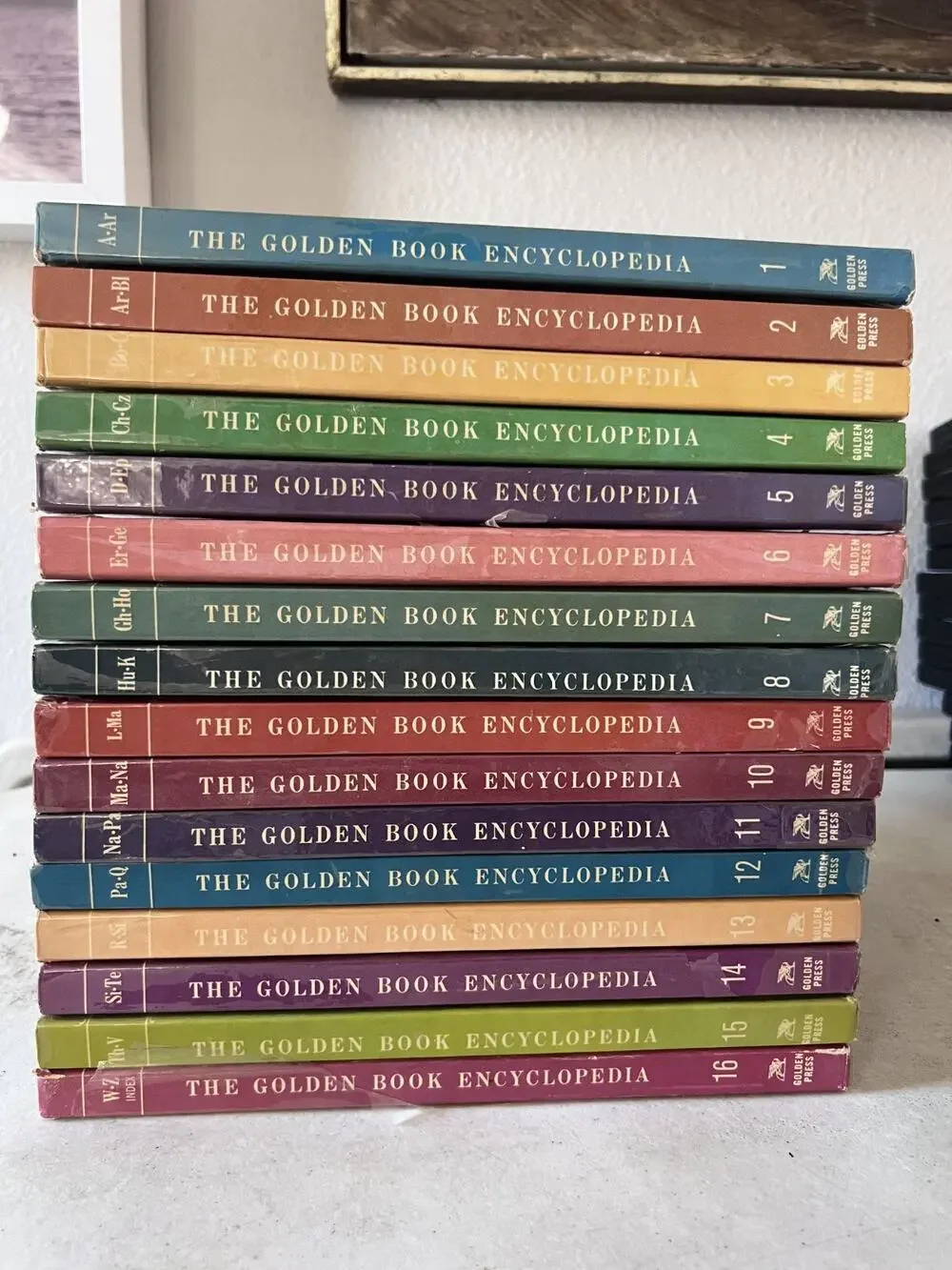 The Golden Book Encyclopedia 1960's Vol. 1 - 16 Complete Set Vintage Homeschool